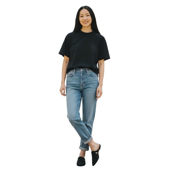 Caslon Pointed Toe James Mules Black Size 8 Genuine Leather Minimalist Preppy - Picture 1 of 10